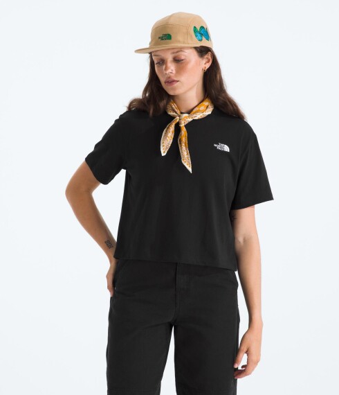 Remera corta holgada Evolution Simple Dome Tnf Black