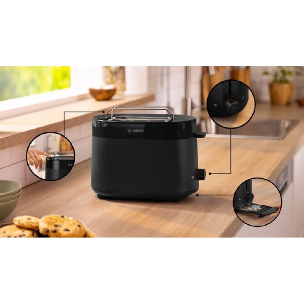 Tostadora Bosch TAT2M123 MyMoment Negro Tostadora Bosch TAT2M123 MyMoment Negro
