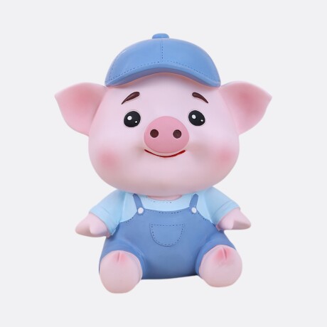 Alcancía Infantil Cerditos Con Ropa Azul