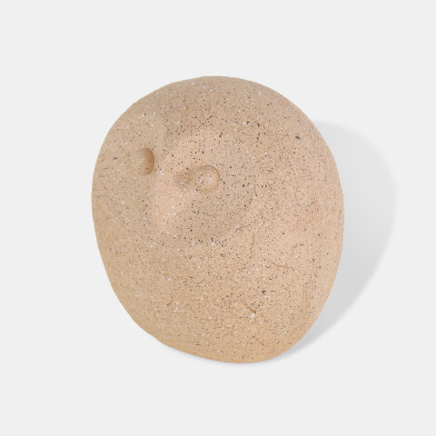 FIGURA CERAMICA BUHO BEIGE 13.60X11.70X13.80CM Unica