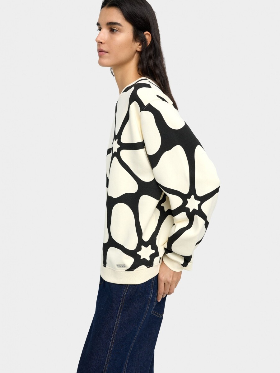 Sudadera Estampada De Algodón multicolor