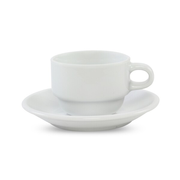 Taza de cafe apilable 100cm Con Plato x6 Selecta Taza de cafe apilable 100cm Con Plato x6 Selecta
