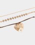 Collares Cortos Metal diferenciado Collar Corto Con Corazón - Dorado Antique Gold