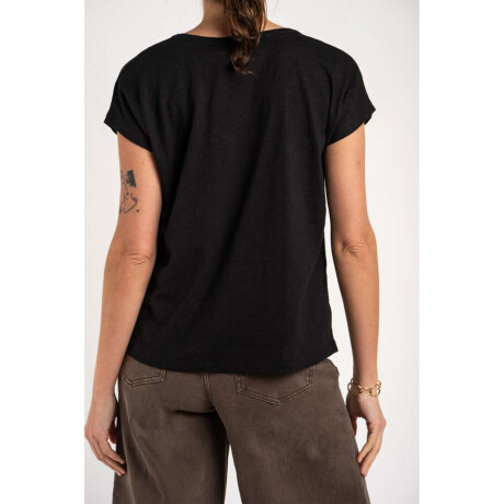 Remera Algodón Flame Negro