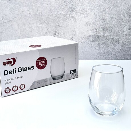 Juego De 6 Vasos Vidrio 550ML Juego De 6 Vasos Vidrio 550ML