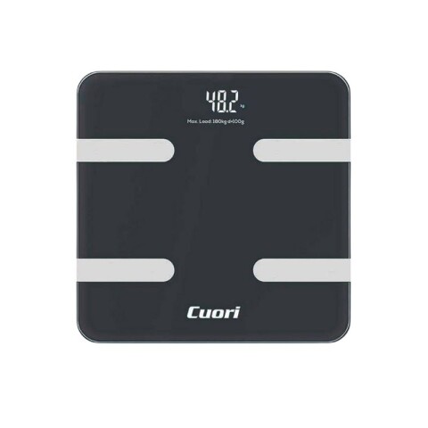 BALANZA DE BAÑO DIGITAL SMART CUORI CON BLUETOOTH Negro