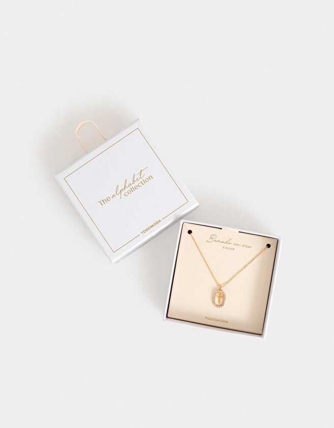 Cadena Corta con Dije Premium Gold Cortos - Dorado