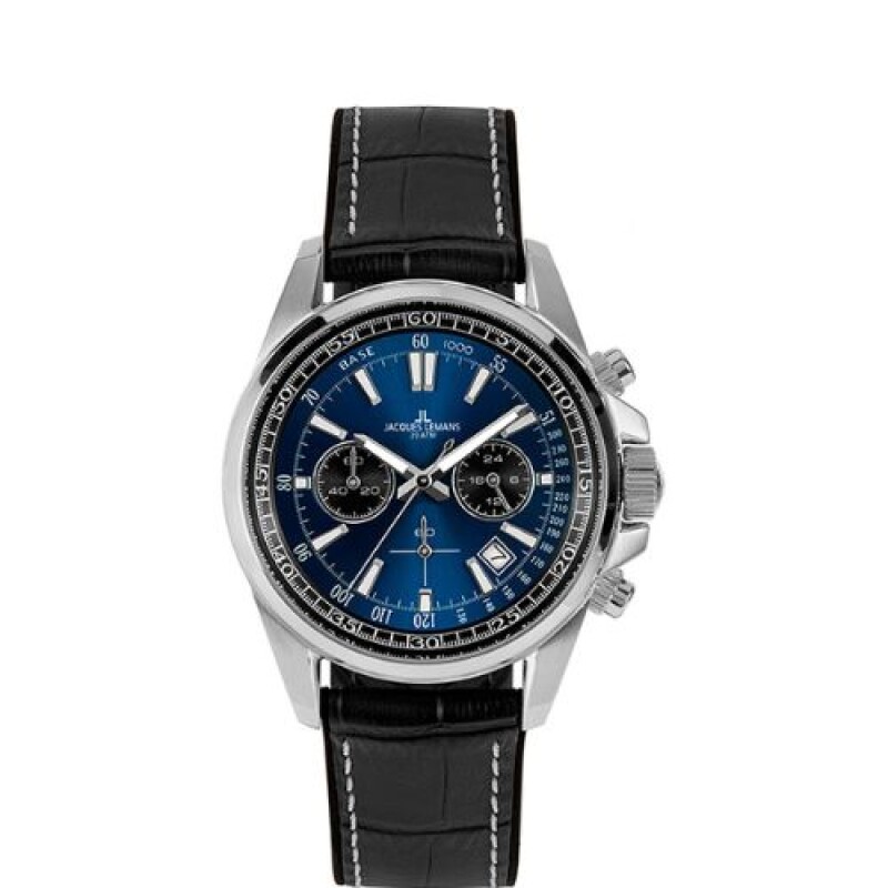Reloj Jacques Lemans 1-2117S Cronógrafo de acero inoxidable Reloj Jacques Lemans 1-2117s Cronógrafo De Acero Inoxidable