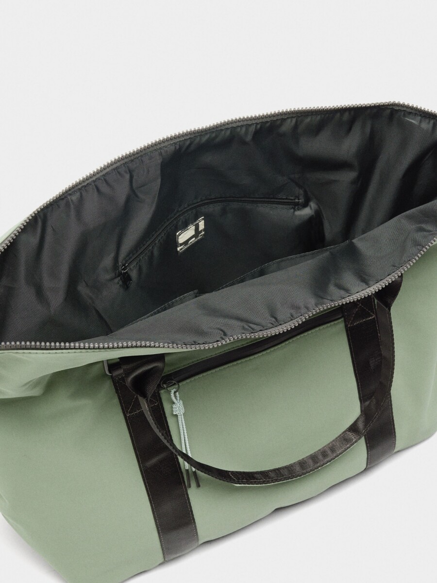 Bolso De Fin De Semana De Nylon verde