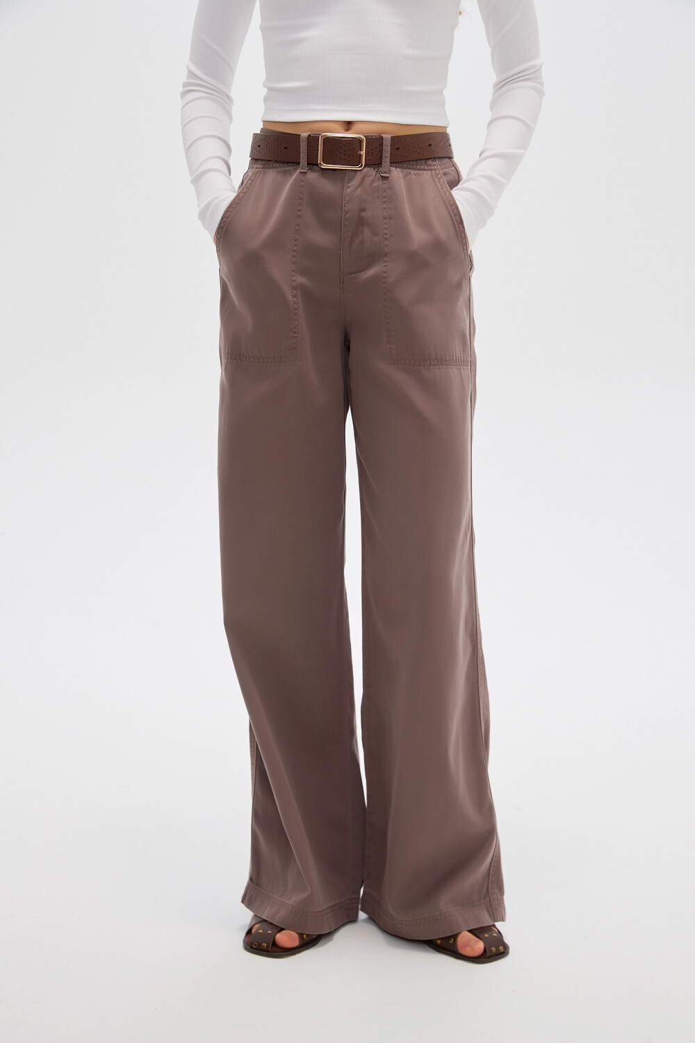 Pantalon Riop Taupe / Mink / Vison