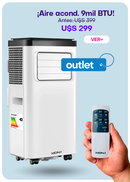 ¡Aire portátil 9.000 Btu de Outlet!