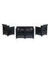 Set jardín MOLDE 4 plazas gris Set jardín MOLDE 4 plazas gris