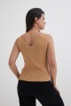Top tejido KHAKI
