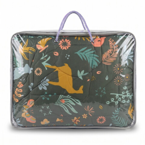Acolchado 1 Plaza Doble Faz Microfibra Térmico 150 x 230cm - Animales de Otoño Acolchado 1 Plaza Doble Faz Microfibra Térmico 150 x 230cm - Animales de Otoño
