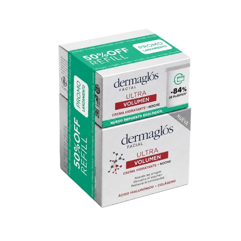 Dermaglos Facial Ultra Volumen Noche 50 Grs. + Refill Dermaglos Facial Ultra Volumen Noche 50 Grs. + Refill