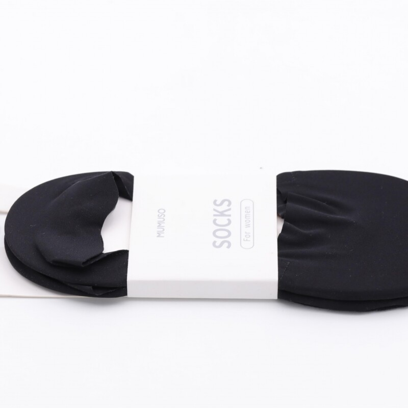CALCETINES INVISIBLES COSIDOS PARA MUJER (2 PARES/NEGROS) CALCETINES INVISIBLES COSIDOS PARA MUJER (2 PARES/NEGROS)