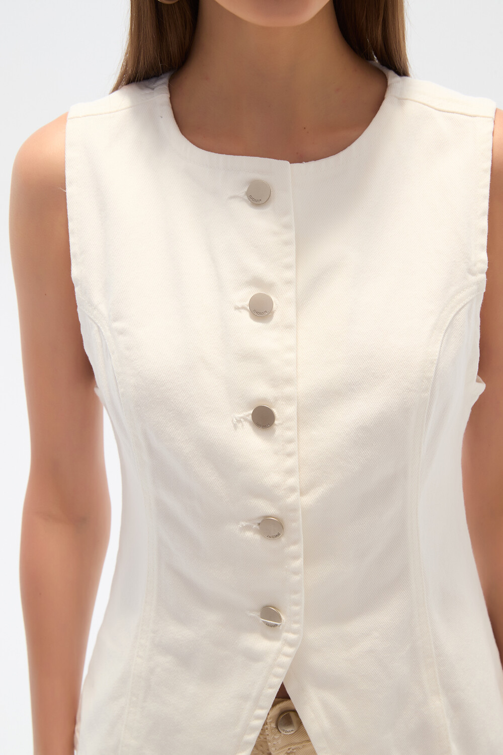 Chaleco Elvona Marfil / Off White