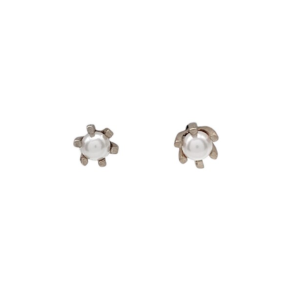 Caravanas Perlas-Plata 925-Con Perla-CA3257 Conperla