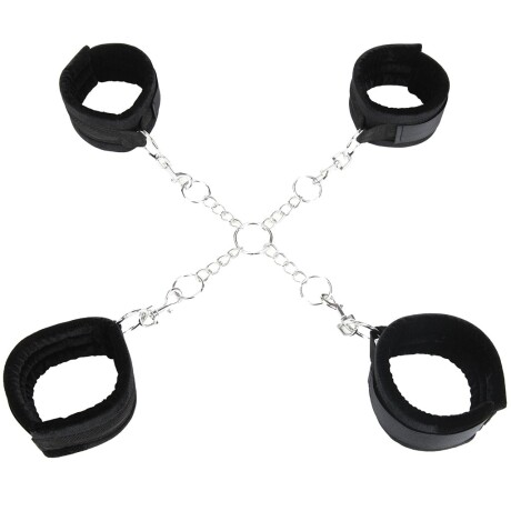 Cadena Deluxe Chain Hogtie con Esposas de Sujeción Cadena Deluxe Chain Hogtie con Esposas de Sujeción