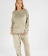 Pijama leopard fleece Gris claro