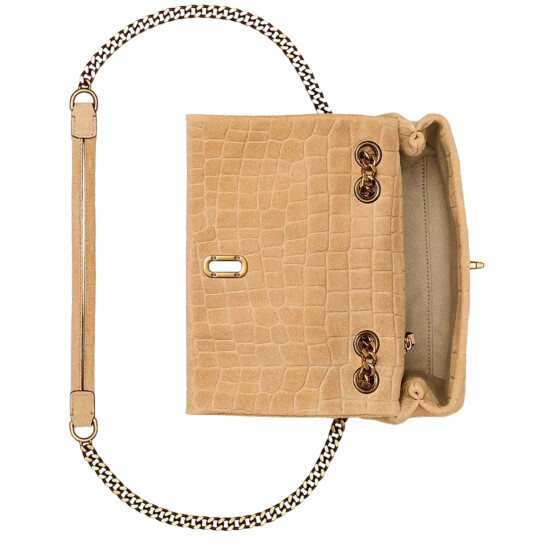 MARC JACOBS - THE SLIM DUAL CHAIN SHOULDER Gris