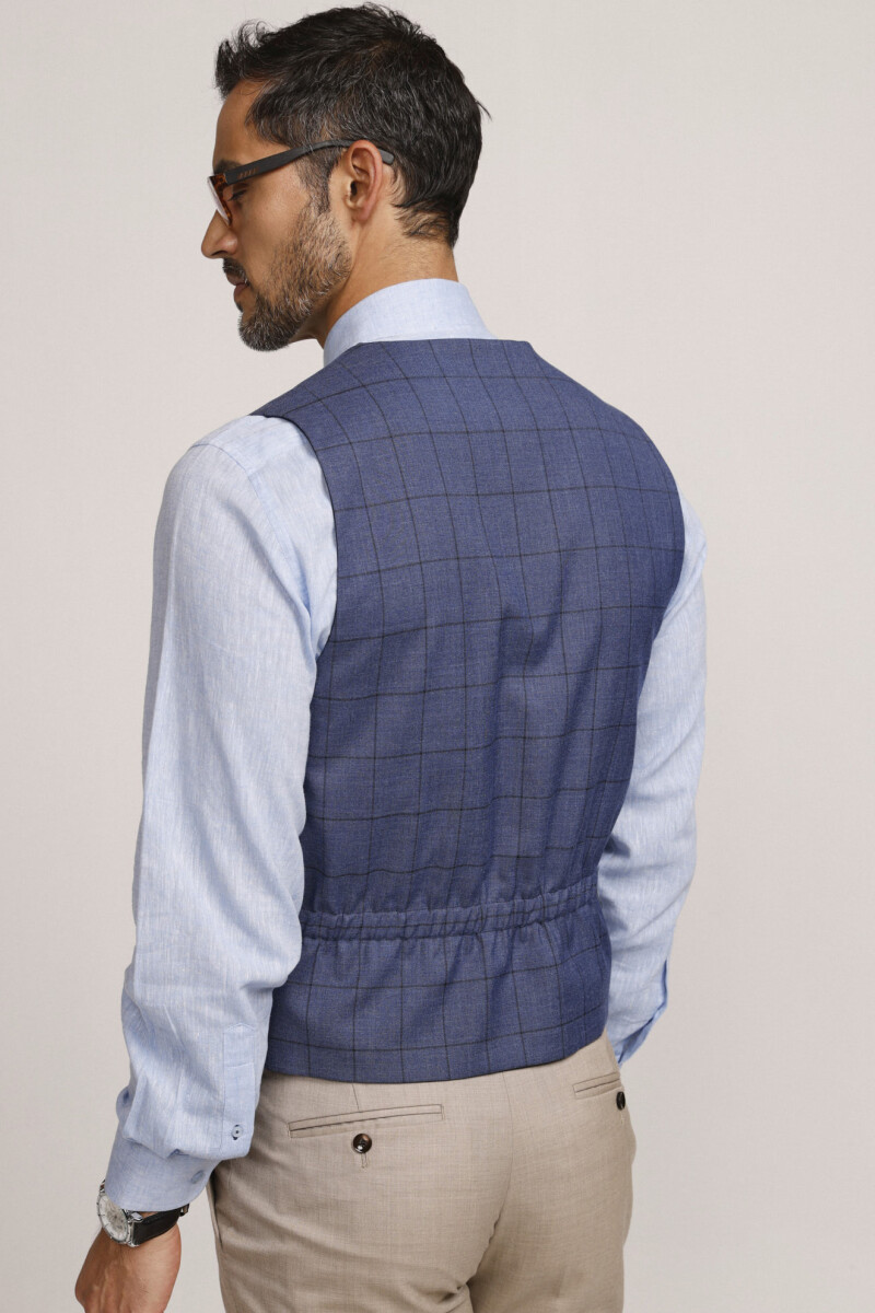 Chaleco Reversible Due Volti MARINO/AZUL