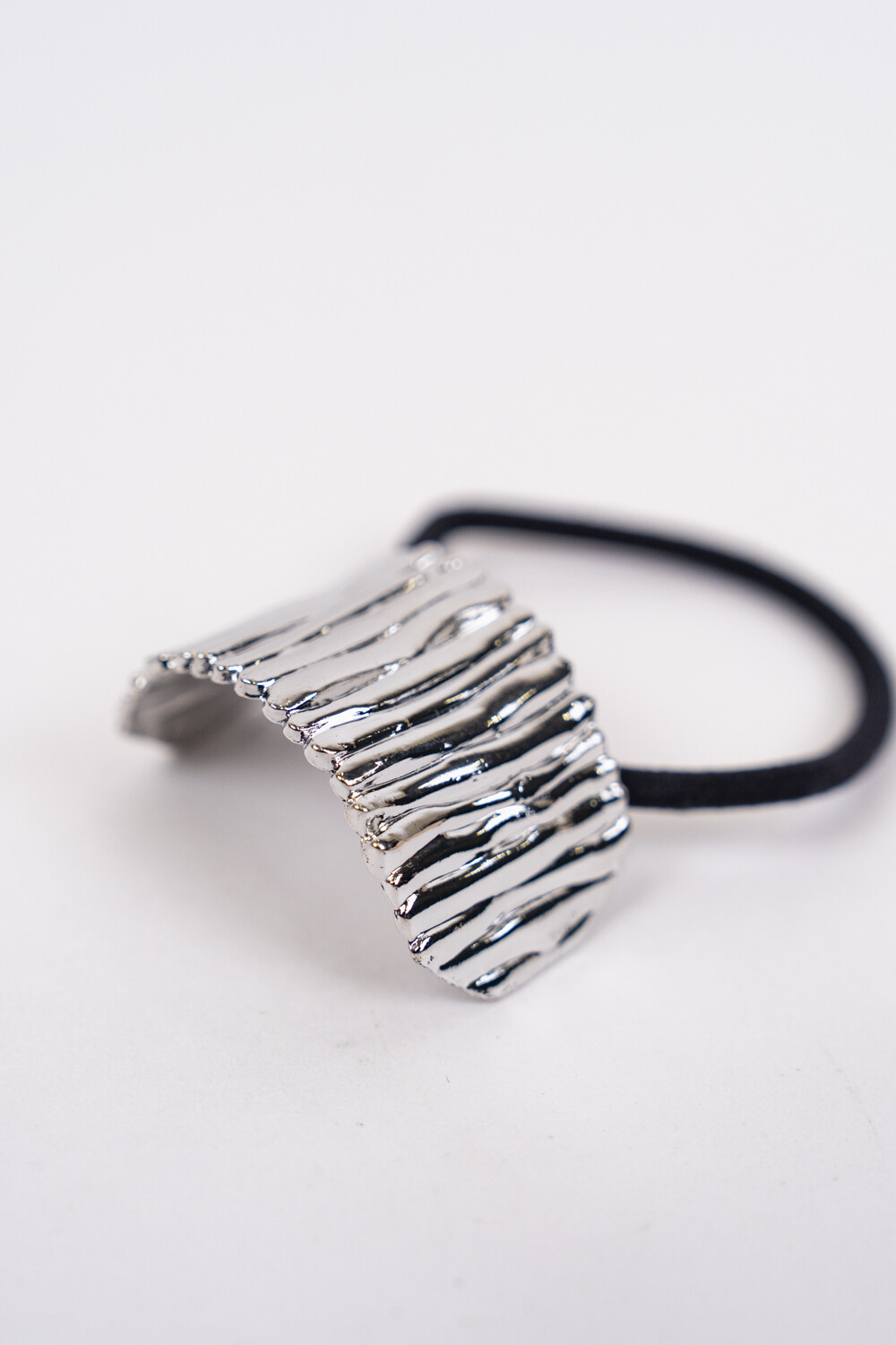 Gomita De Pelo Teri Plateado