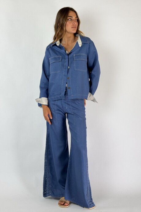 PANTALON JACINTO NEW CROCHET Azul