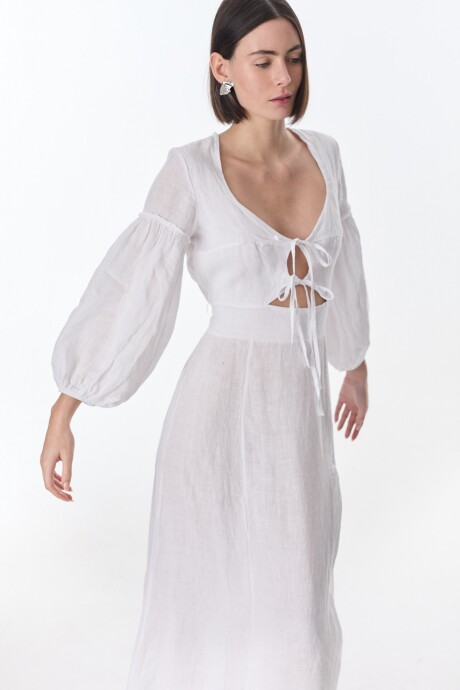 Vestido Tropical Blanco