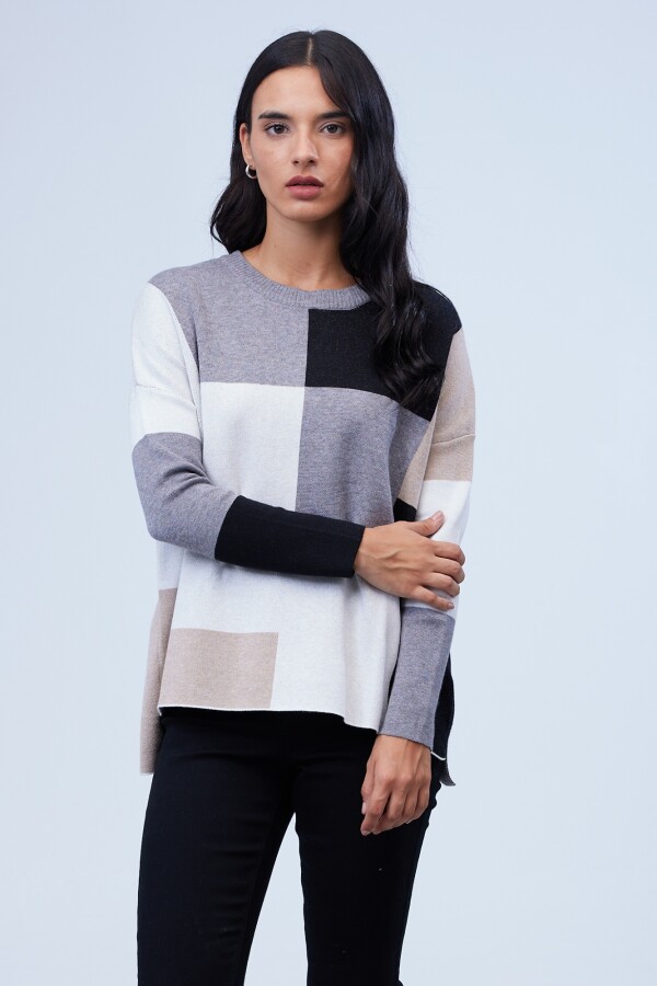 Buzo Colorblock GRIS/MULTI