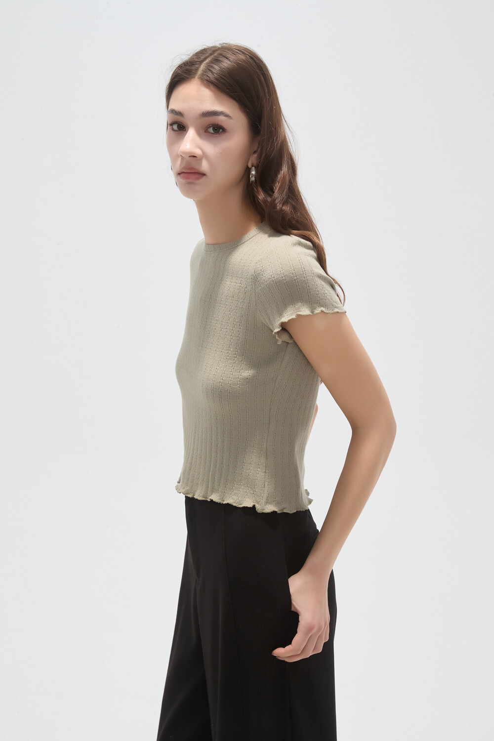Remera Jamino Verde Grisaceo