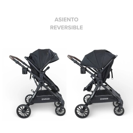 Coche Travel System Galaxy Con Baby Silla I-Size Bebesit NEGRO