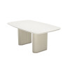 Mesa De Comedor Lintz - 184 - Linea Mónaco Blanco/Blanco
