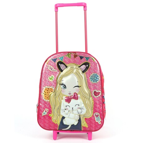 Mochila infantil con rueditas Canva Misuri Gatita