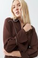 Camisa western chocolate