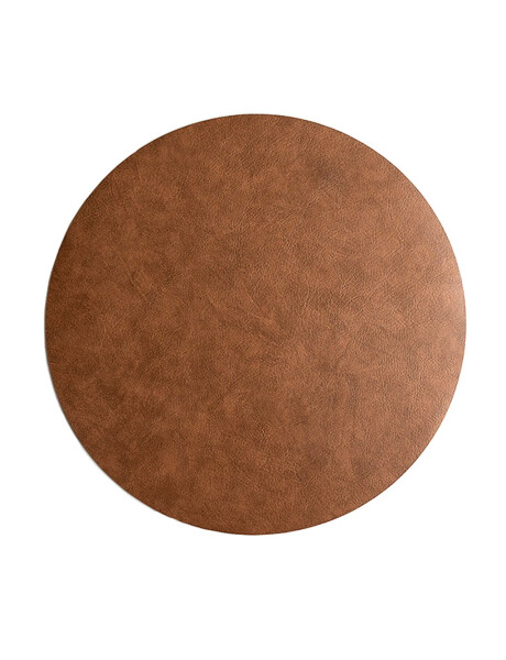 INDIVIDUAL PVC SIMIL CUERO D38CM MARRON INDIVIDUAL PVC SIMIL CUERO D38CM MARRON