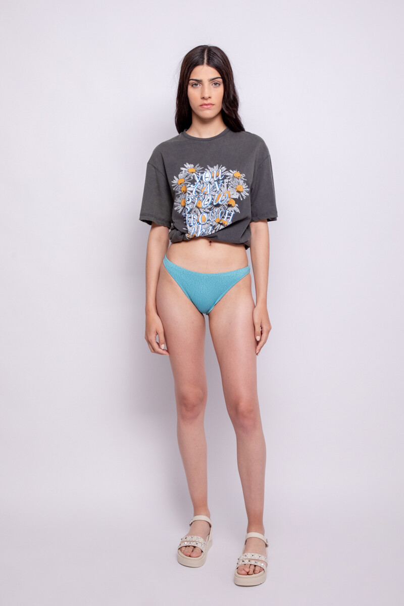 BOTTOM BASIC LEOPARD Azul verdoso