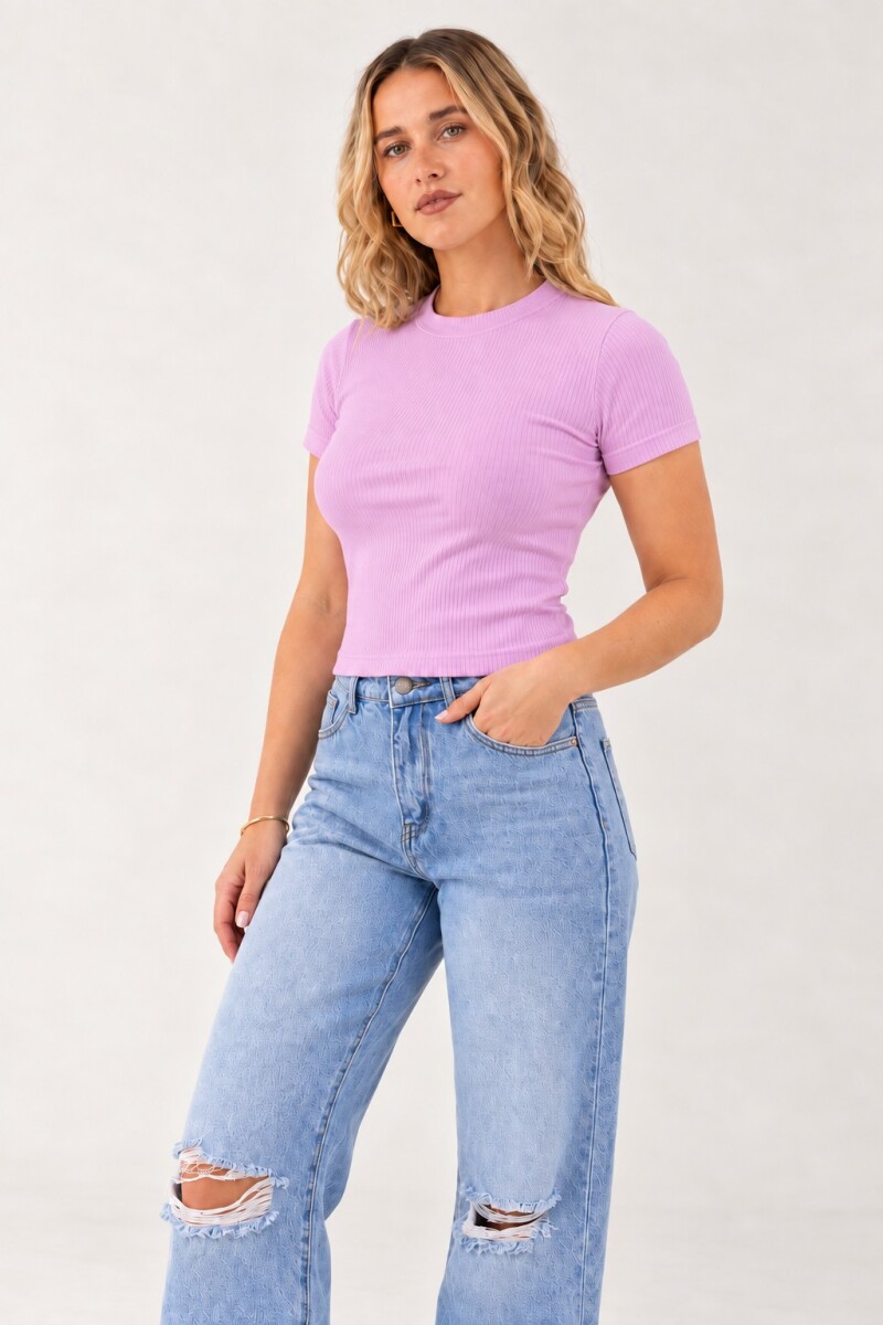 Remera Básica - Violeta 