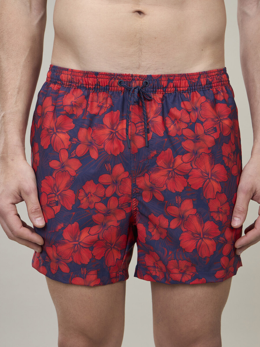SHORT TORTOISE 8.0 - HIBISCO ROJO 