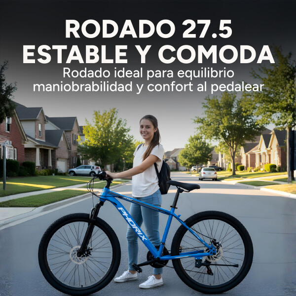 Bicicleta Phdrix Montaña Mtb Rod 26 Frenos De Disco 21 Veloc Celeste 1