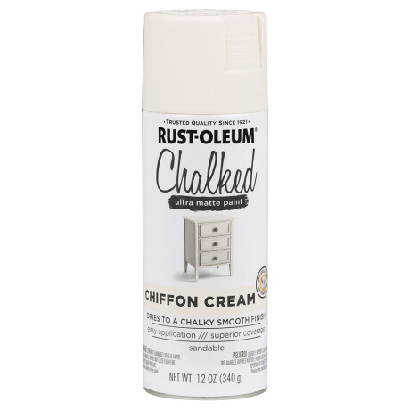 Esmalte en Aerosol Tizado Chalked 340g Rust-Oleum Crema Gasa