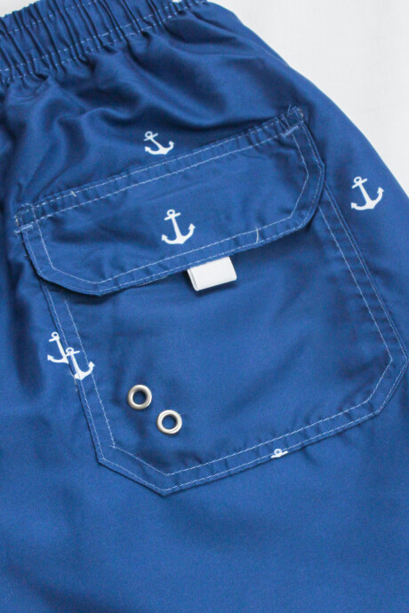 Short De Baño Tranquera Azul con Anclas