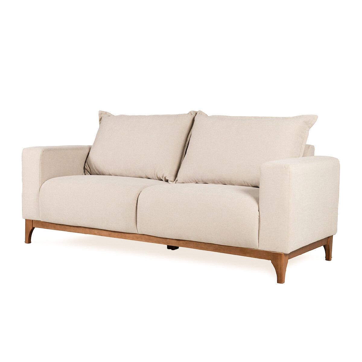 Sofá Oregon - Tela Microfibra - 3 cuerpos - AA-10 (Beige) 