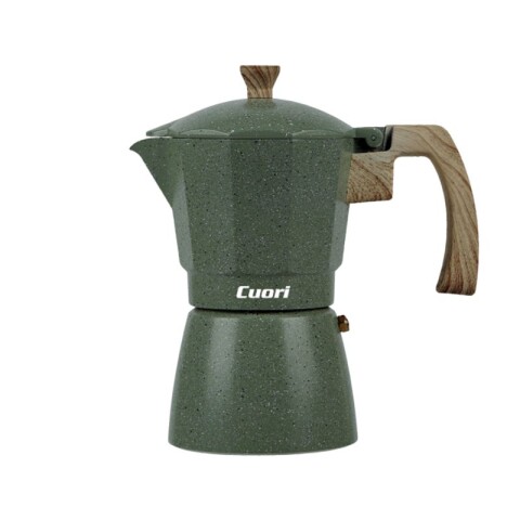 CAFETERA CUORI JAVA 9 TAZAS TIPO ITALIANA Verde