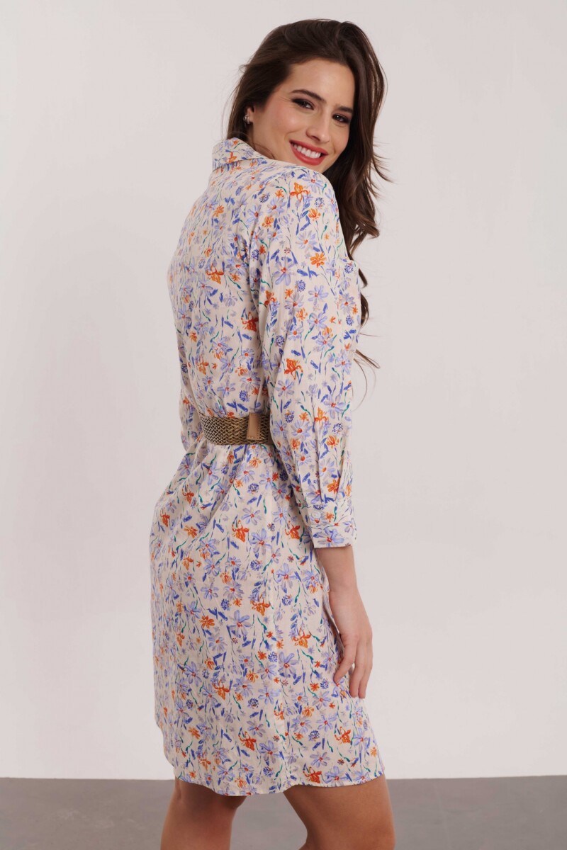 VESTIDO LUPE ESTAMPADO FLORES AZULES