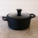 OLLA CACEROLA CUORI NERO 24CM 4,5 LITROS NEGRO