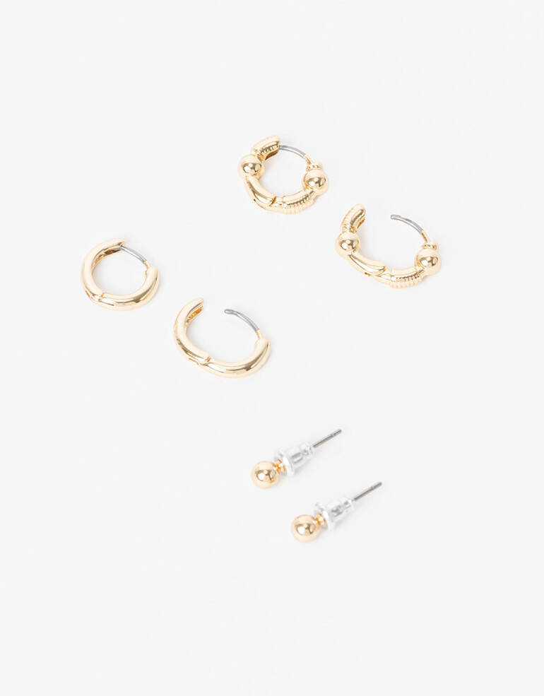 Aros Sets Metal Set De Aros - Dorado