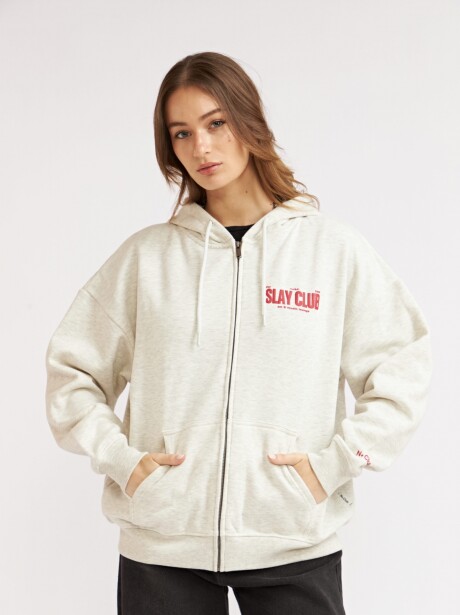 CAMPERA SLAY CLUB GRIS MELANGE