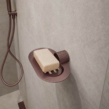 Jabonera En Bronce Cepillado - Serie Signature BRONCE-ROSE GOLD