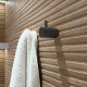 PERCHA LABRADA SATINADA DE BAÑO LINEA SIGNATURE GRAFITO GRAFITO-GUNMETAL